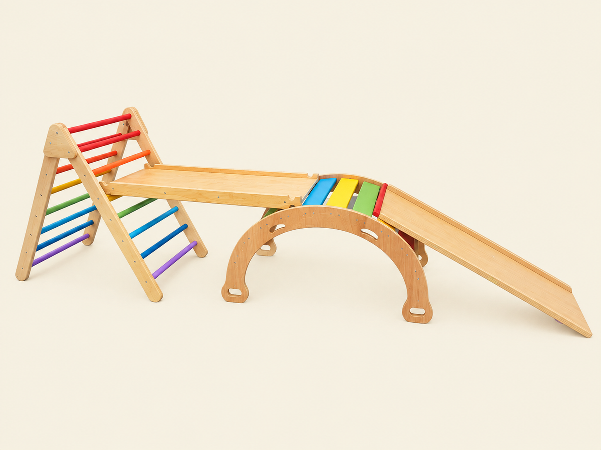 3 in 1 set- pikler rocker ramp