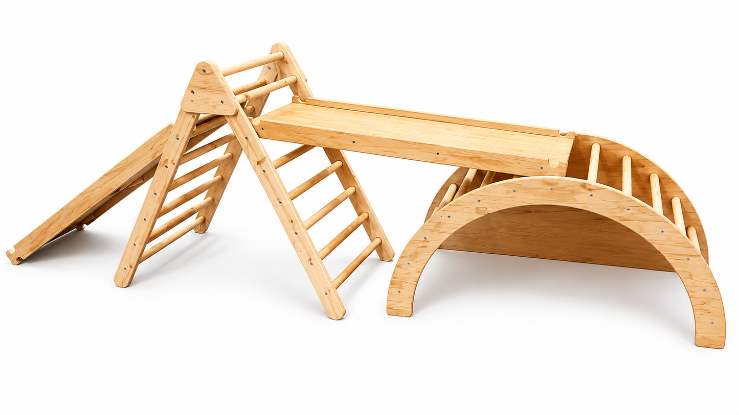 3 in 1 set- pikler rocker ramp