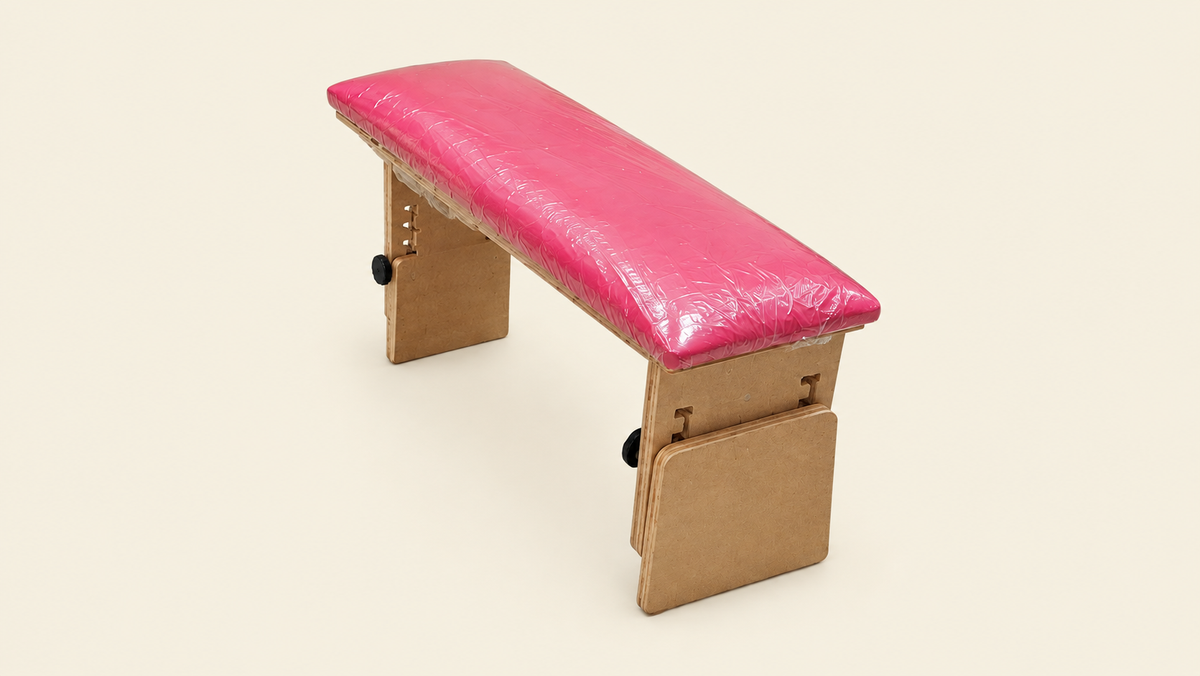 Red Colored Cushion inclined stools