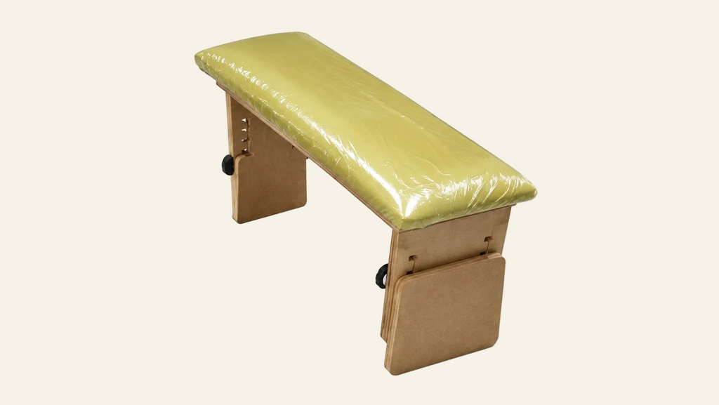Gold Colored Cushion inclined stools