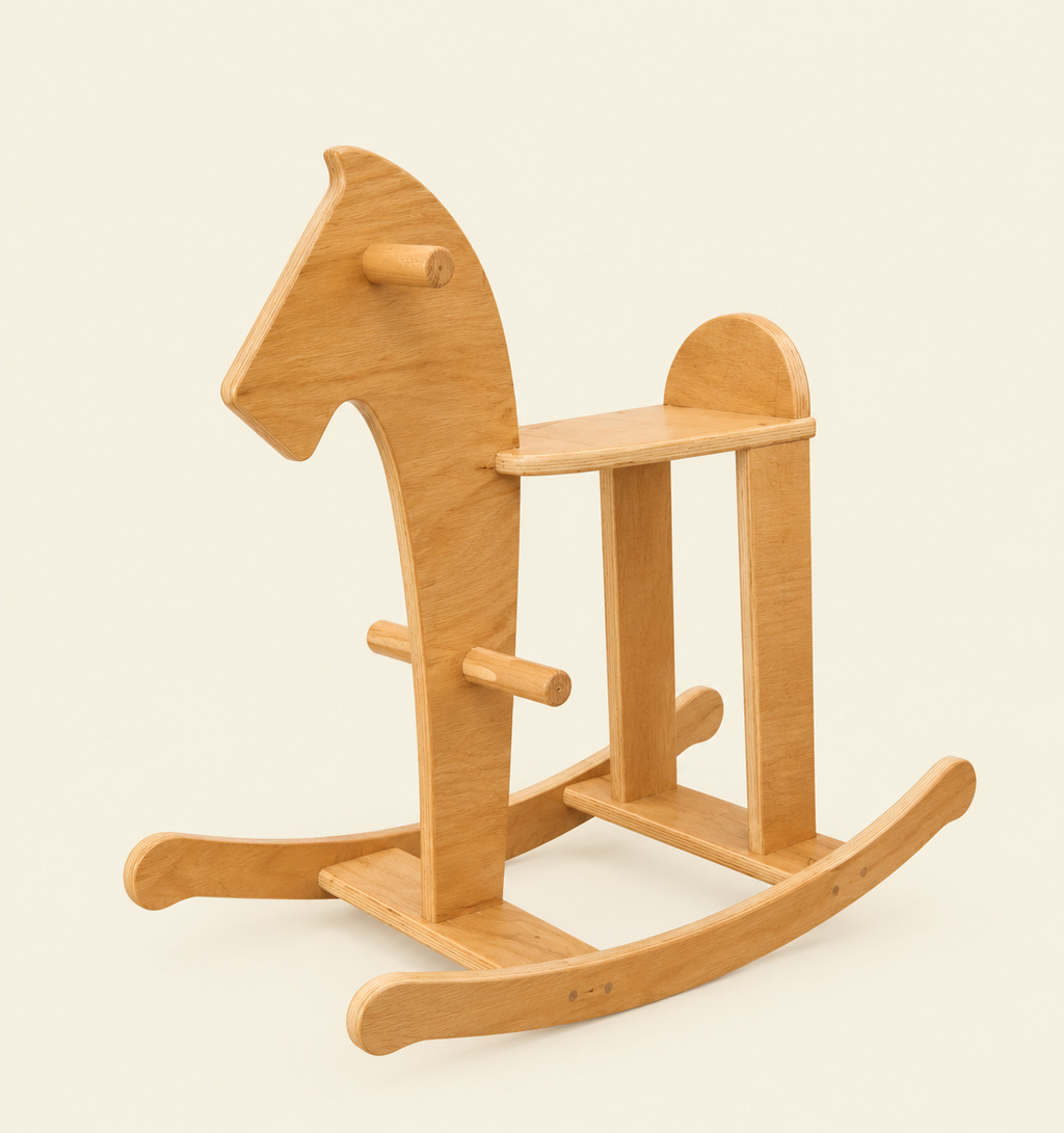 Wooden rocking horse for balancing 