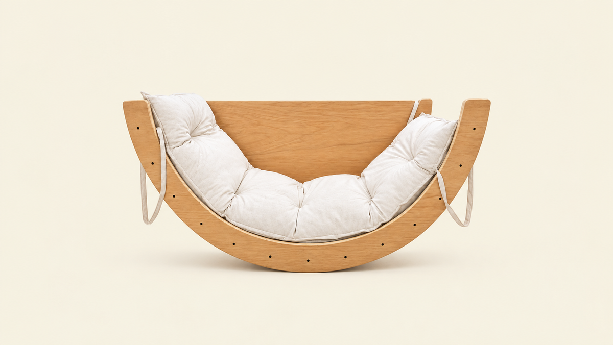 Cushion paired with rocker 