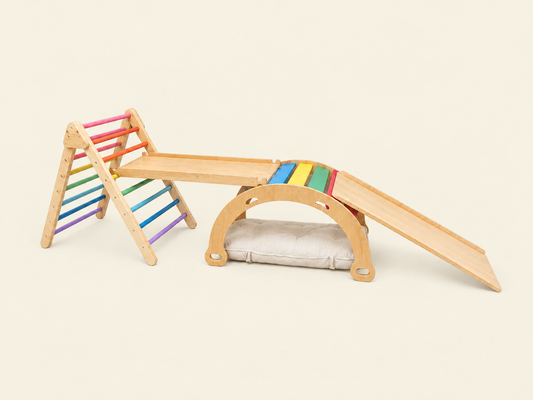4 in 1 set- pikler rocker 2 ramps